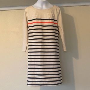 H&M Breton stripe long sleeve dress size small